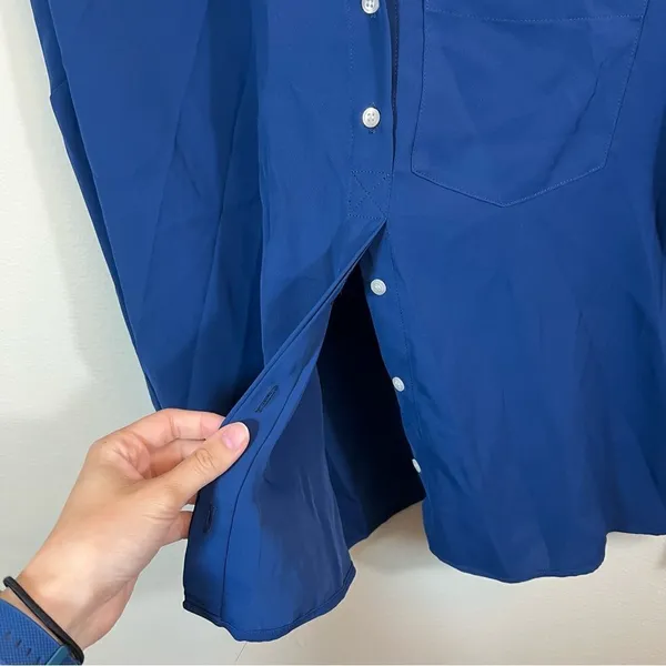 Amanda Uprichard NWT Leslie Blouse in Blue Women’s Size Small MSRP $268‎ - Image 8