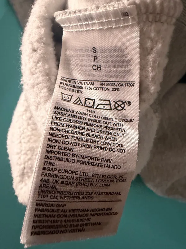 GAP x DOEN Logo Sweatshirt Gray Size Small - Image 6
