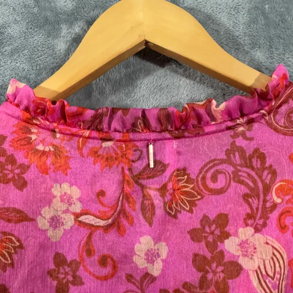 MISA Los Angeles Lorena Mini Dress Careyes Floral Print Size Medium - Image 8
