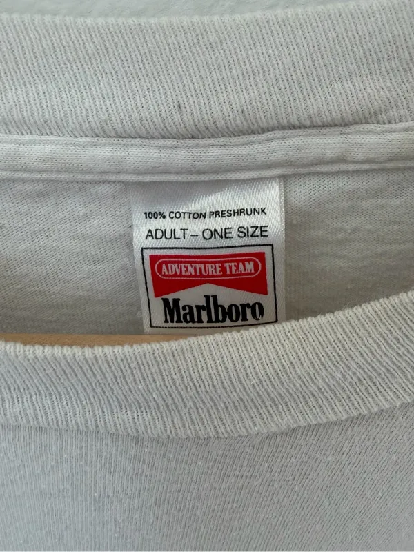 Vintage 90's Marlboro Miles Adventure Team Rafting Adult XL T-Shirt Made USA - Image 2