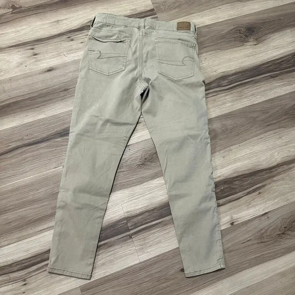 American Eagle tan 12 short hi-rise normcore jeggings - Image 3