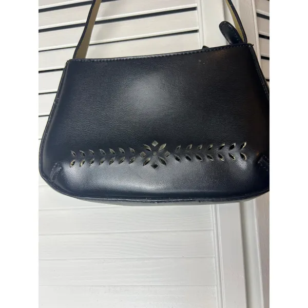 Mondani Y2K Laser Cut Faux Leather Shoulder Bag Cutout It Girl Bag - Image 2