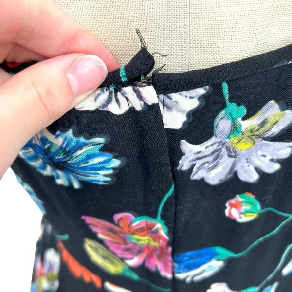 Anthropologie Moulinette Soeurs Astere Everywhere‎ Dress Floral Black Size 2 - Image 16