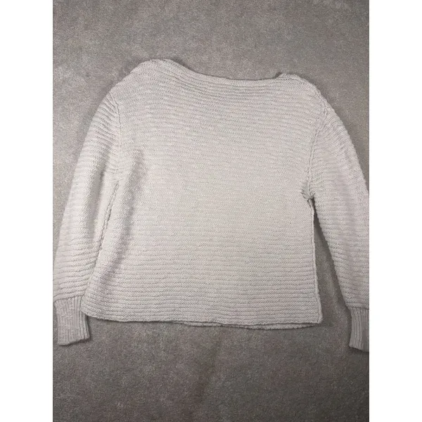 free‎ people ivory ribbed sweater small - Image 8