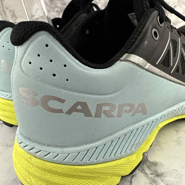 Scarpa Spin RS8 Trail Runner Sneaker Womens 7.5 Black Blue Ergonomic Hiking Shoe - Image 4