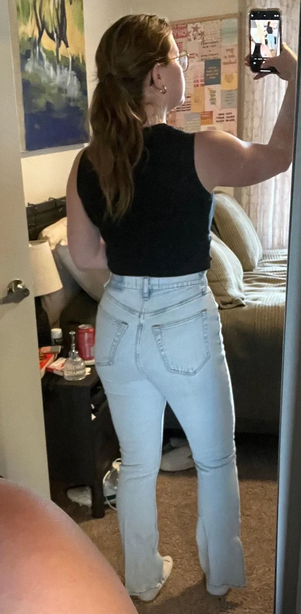 Abercrombie Slim Straight High Rise Jeans - Image 2