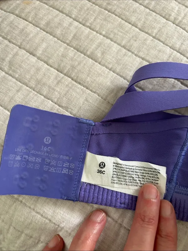 Lululemon AirSupport Bra *High Support, 36C
Charged Indigo / Lavender - Image 8