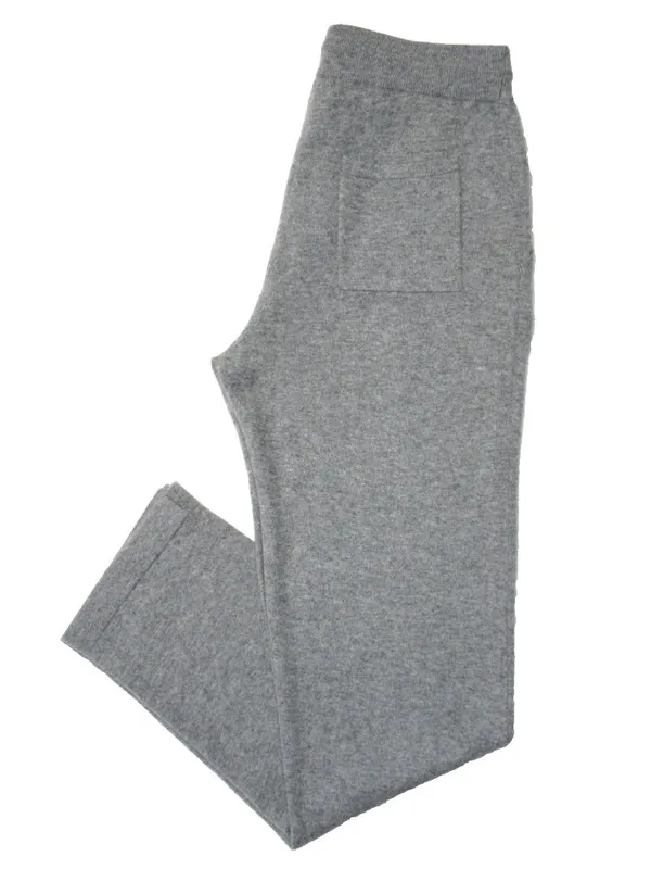 NWT Quince Mongolian Cashmere Straight Leg in Heather Grey Pull-on Knit Pants M - Image 10