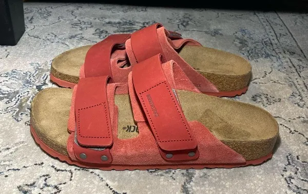 Birkenstock Uji Nubuck-Suede Leather in Sienna Red - Image 6