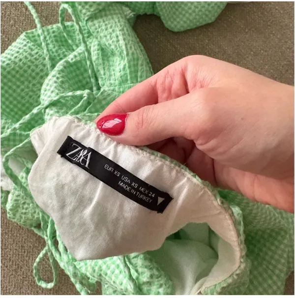 ZARA Gingham Dress Mini - Image 6