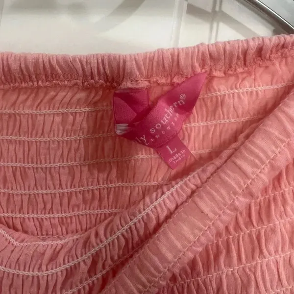 NWT Simply Southern pink shirred skirt skort Size Large - Image 2