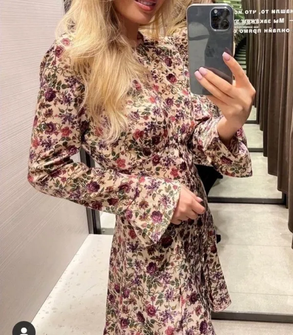 NEW Zara floral mini dress BLOGGERS FAVORITE!!! - Image 2