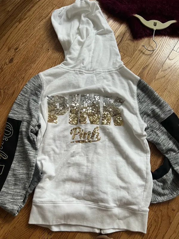 PINK Zip-Up Victoria's Secret Hoodie - Image 2