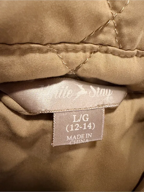 White Stag Quilted Lightweight Jacket in Beige - Image 4