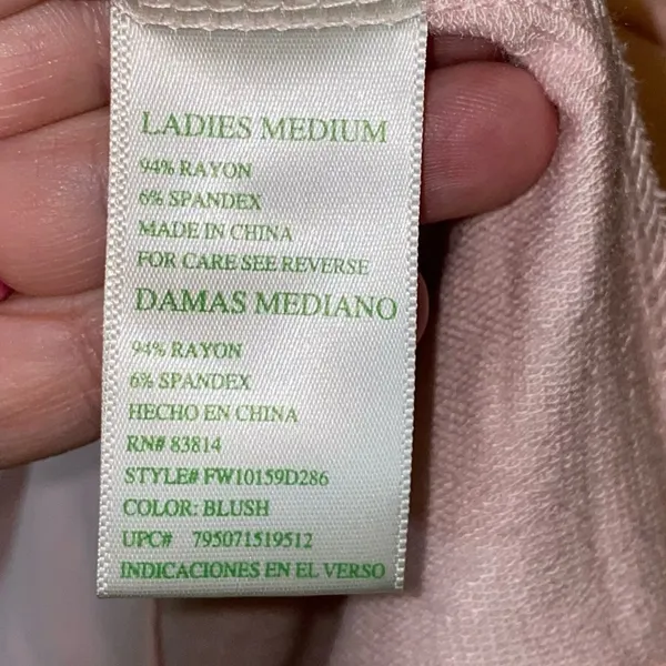 NWT Green Tea Pink Soft & Yummy Cowl Neck Top Medium Relaxed‎ Fit - Image 6