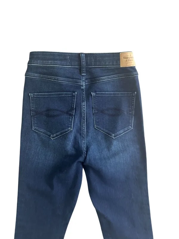 ABERCROMBIE & FITCH Ultra High Rise Pinstripe Skinny Jeans Size 27 / US 4 - Image 2