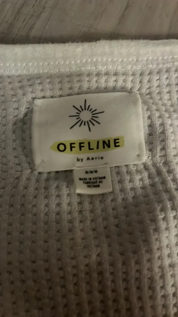 Aerie Button-Up Top White - Image 2