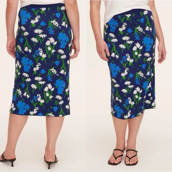 NWT KATE SPADE x TARGET Mixed Floral Sweater Midi Skirt Sz XXL - Image 2