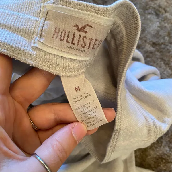 Hollister Y2K Sweatpants Light Heather Cinched Ankle Jogger Drawstring Waist - Image 6