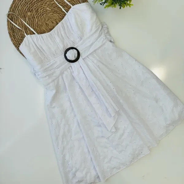 Crystal Doll White Eyelet Sundress DRESS 9‎ NWT - Image 3