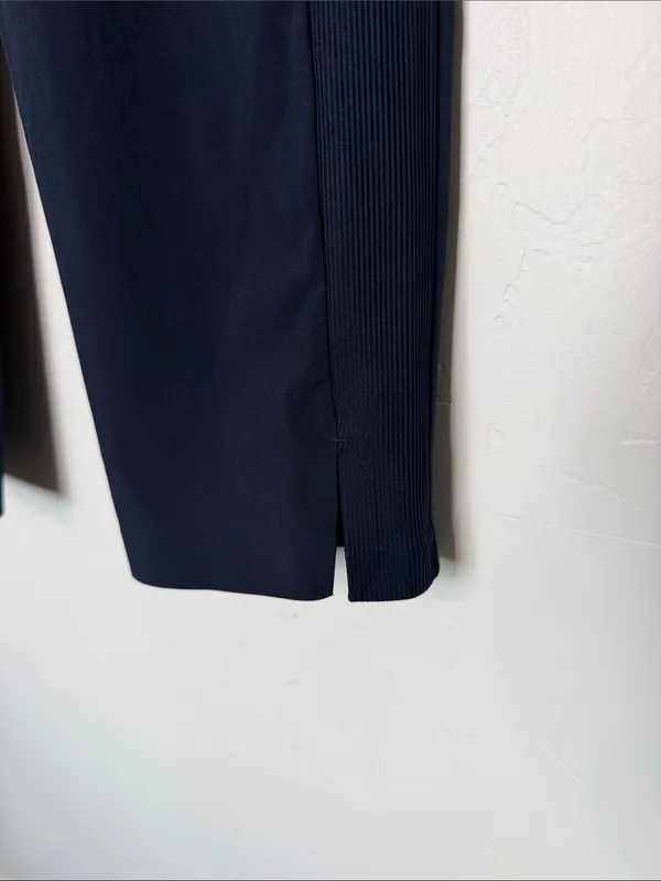 Athleta Brooklyn Ankle Pant Navy Blue Size 6 Mid Rise 28" Inseam Travel - Image 4