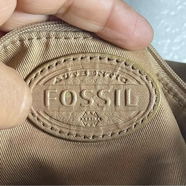 Fossil leather tote bag - Image 7