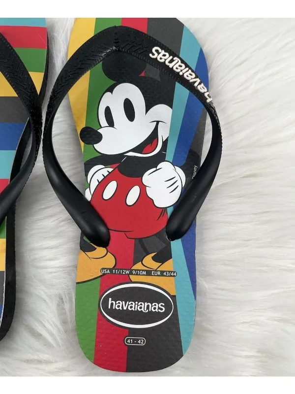 Havaianas Disney Mickey Mouse Flip Flops Unisex Women's 11/12 Men's 9/10 - Image 6