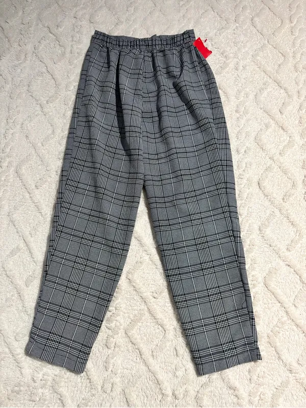 H&M plaid fitted pants size 2 - Image 4