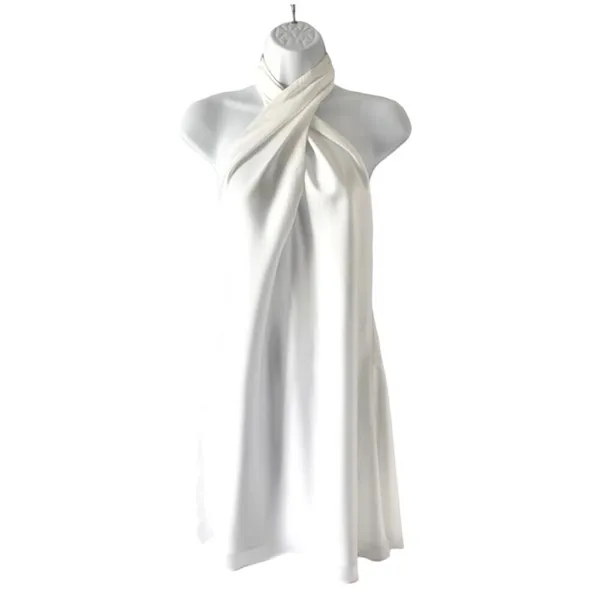 Show Me Your Mumu Jasmine Mini Bridal Dress in Ivory Luxe Satin S - Image 7