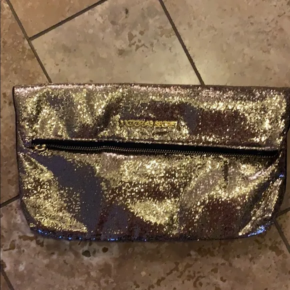 Victoria’s Secret Gold Clutch - Image 2