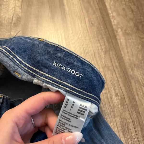 American Eagle Kick Boot Medium Wash Bootcut Jeans  - Image 6