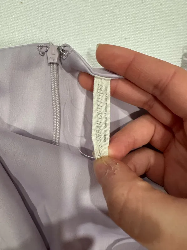 Urban Outfitters Lilac Satin Cowl Neck Slip Mini Dress - Image 6
