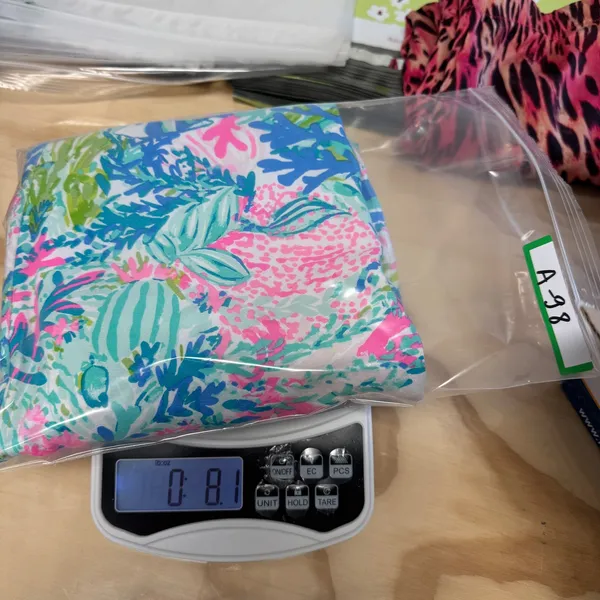 Lilly Pulitzer Tropical Reef Sea Life Print Split Neck Knit Shift Mini Dress XXS - Image 12