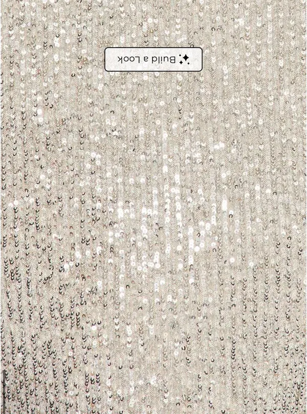 Tori Mini Dress in Platinum Sequins - Image 3