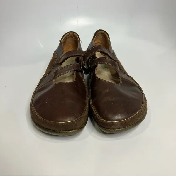Naot Matai mary‎ Jane style shoes brown & gold leather size 37 - Image 2