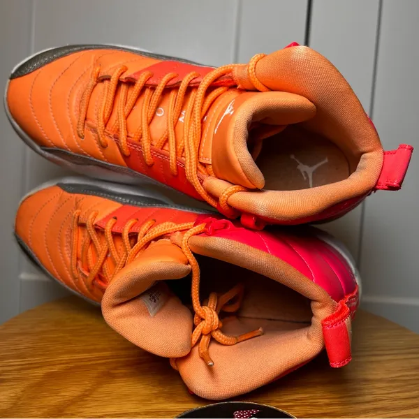 Air Jordan 12 Retro GS 'Sunrise' US Size 4.5Y •6W•36.5EUR (Preloved no box) - Image 2