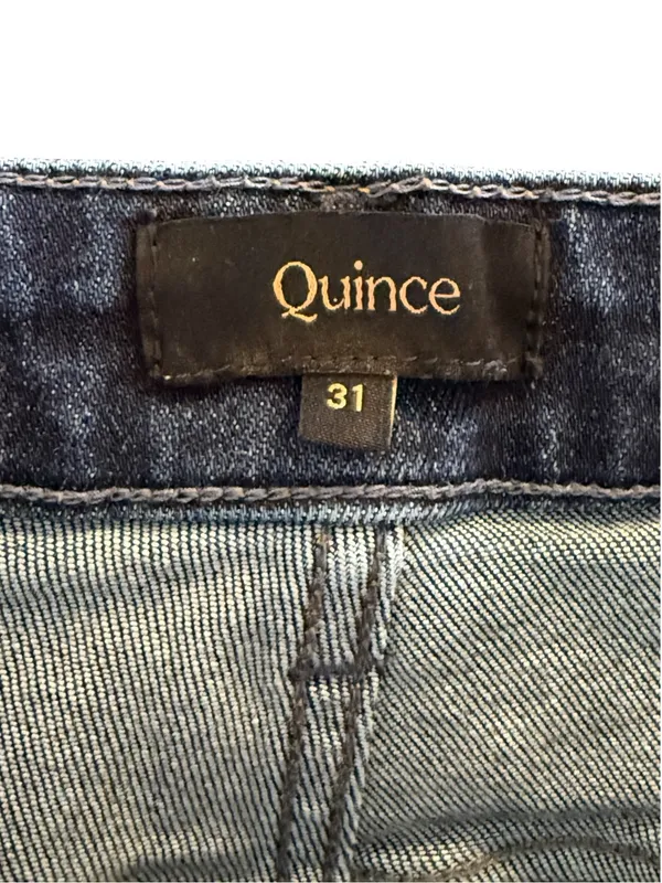 Quince Luna Stretch Flare Jeans Midnight Blue Women’s Size 31 x 32 High Rise - Image 7