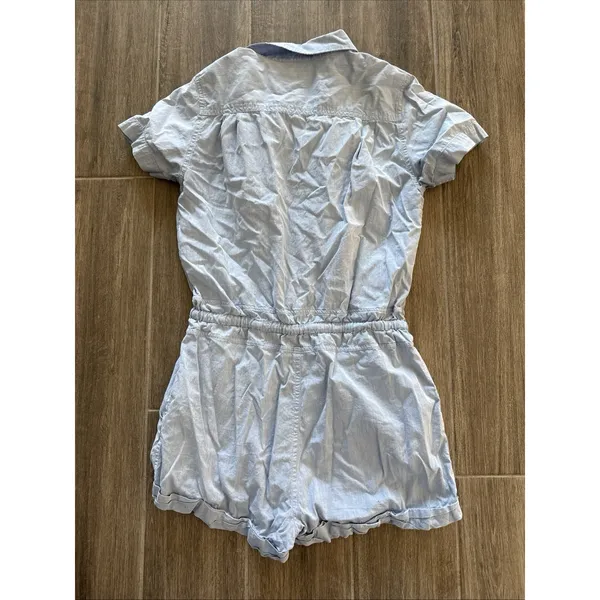 Wilfred Free Zero Blue Short Button Romper w/ Pockets - Image 8
