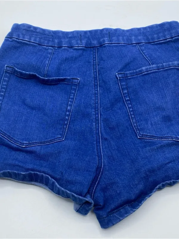 Jorts PacSun Denim Jean Shorts Mom High Waist Rise Sailor Zipper 29 Stretch Mini - Image 3