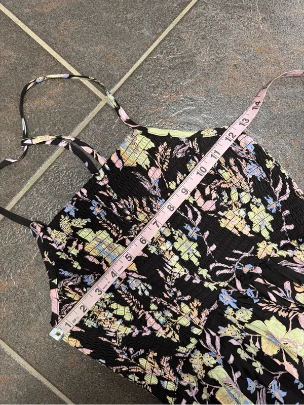 Free People Intimately FP Heat Wave Printed Maxi Dress Midnight Combo Small - Image 11