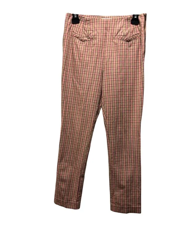 Anthropologie The Essential Slim Plaid High-Waisted Pants Size 2 - Image 3