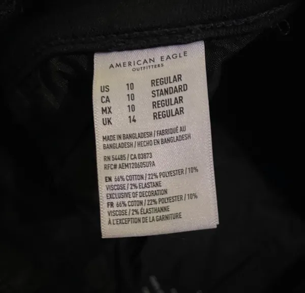 American Eagle Outfitters Ripped Black Jeans - Image 5