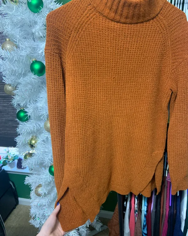 A New Day Burnt Orange Soft Sweater - Image 2