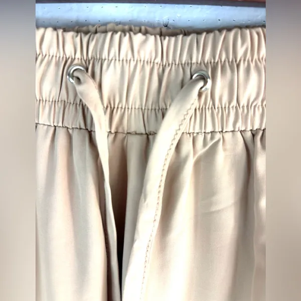 Calista M Sequin Embellished Golden Tan Joggers - Image 5