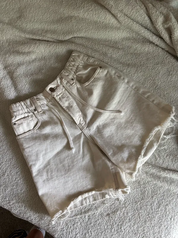 BDG White Jorts Shorts  - Image 3