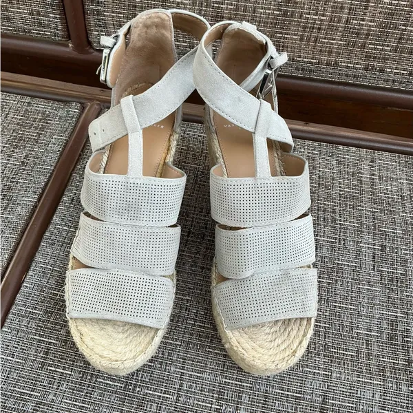 Marc Fisher Womens Mladore Leather Espadrille Platform Wedge Sandals - Image 13