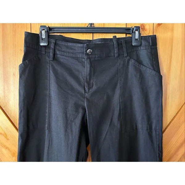 MNG Mango Women’s Wide Leg Black Trousers Size 8 (6172) - Image 2
