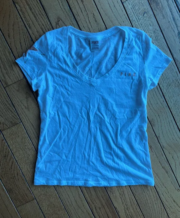 Victoria's Secret PINK V-Neck T-Shirt - Image 2