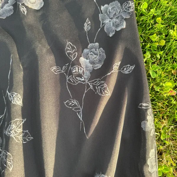 Vintage Dark Rose Gothic Dress - Image 2