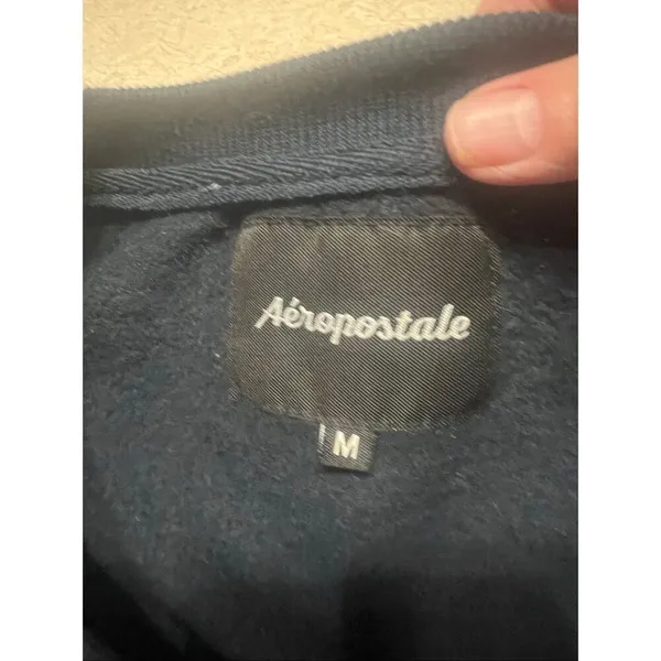 Aeropostale Womans Sweatshirt Navy Sz M - Image 6